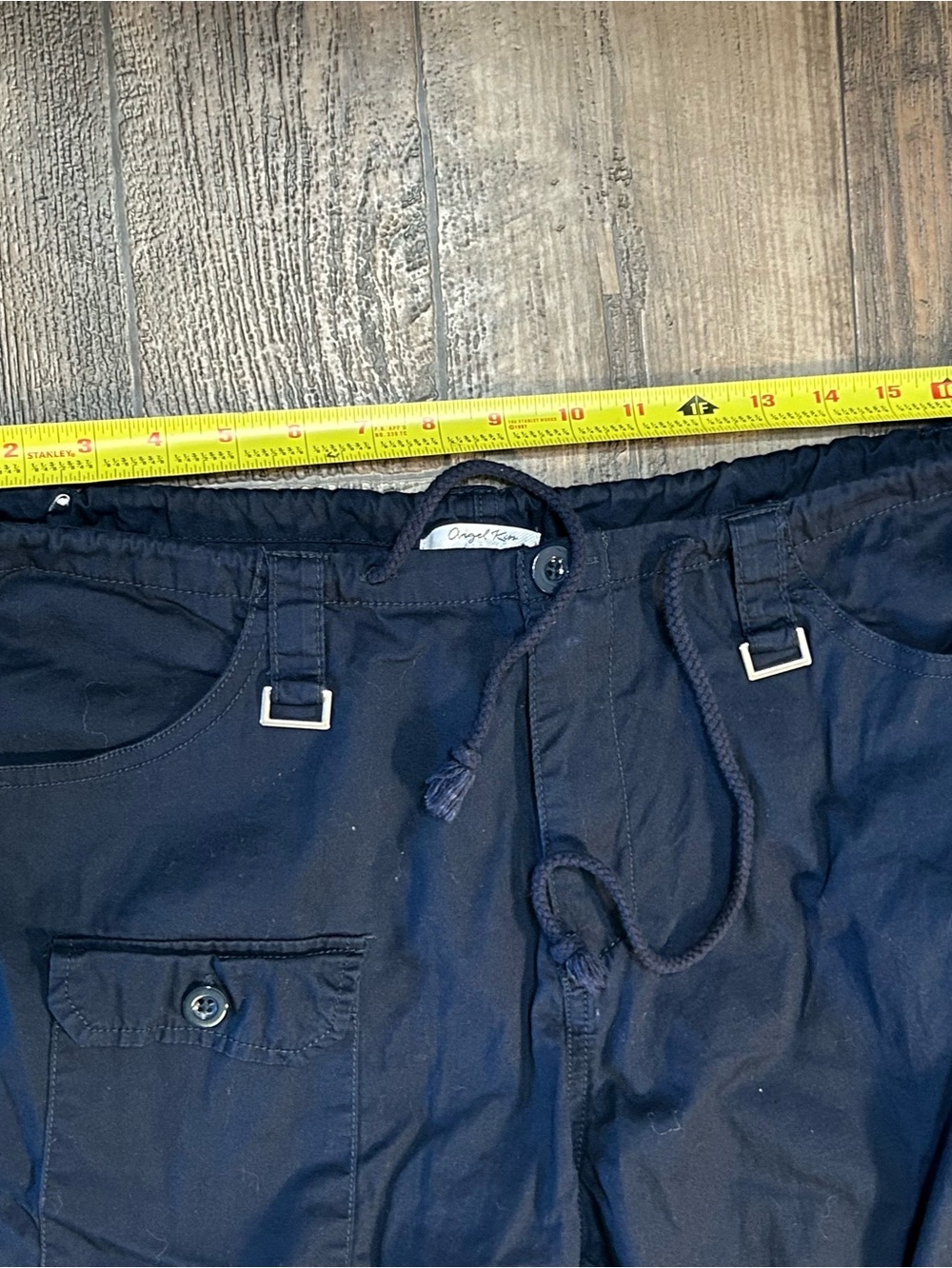 Angel Kiss Navy Cargo Pants with Utility Pockets - Picture 4 of 8